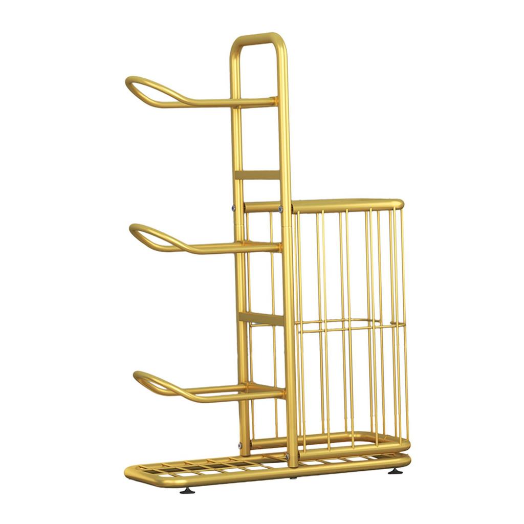Ball Storage Holder Freestanding Racks for Rackets Badminton Volleyball 58x23.5x86cm
