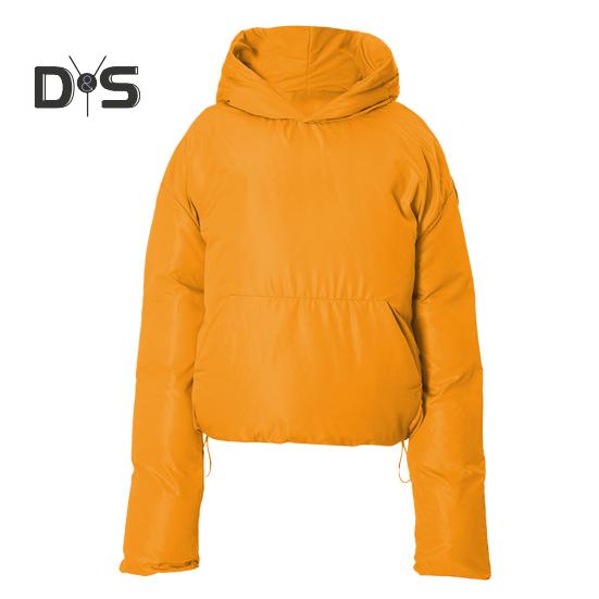 Manteau d'hiver en coton pour femme, épais, rembourré, coupe-vent, rétention de la chaleur, avec grande poche, capuche, couleur unie, manches longues, pull