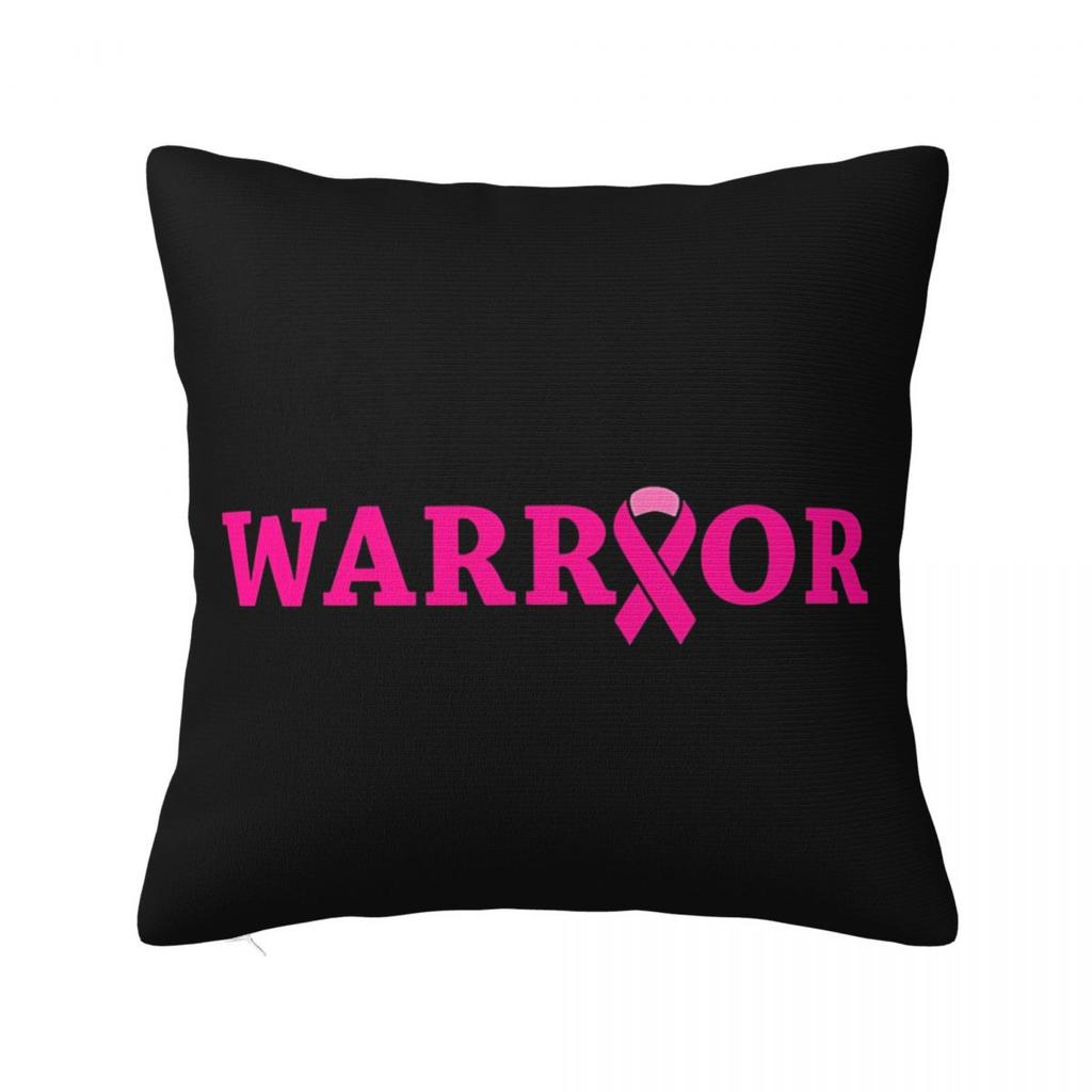 Football Breast Cancer Breast Cance Square Pillow Cases Cushion Cover Fashion Zipper Decorative Pillowcase for Car 45x45cm