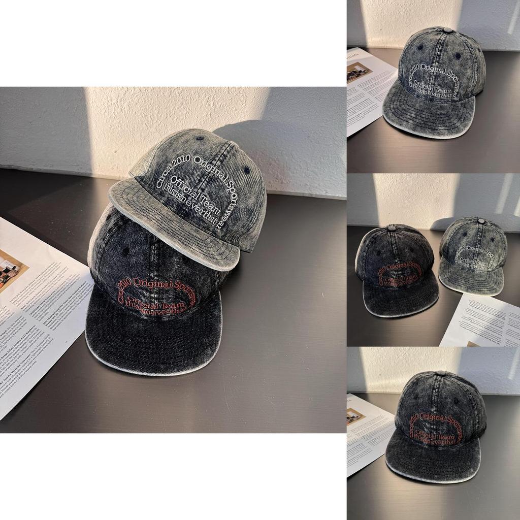 Vintage Baseball Cap With Letter Embroidery For Men And Women Summer Sun Protection