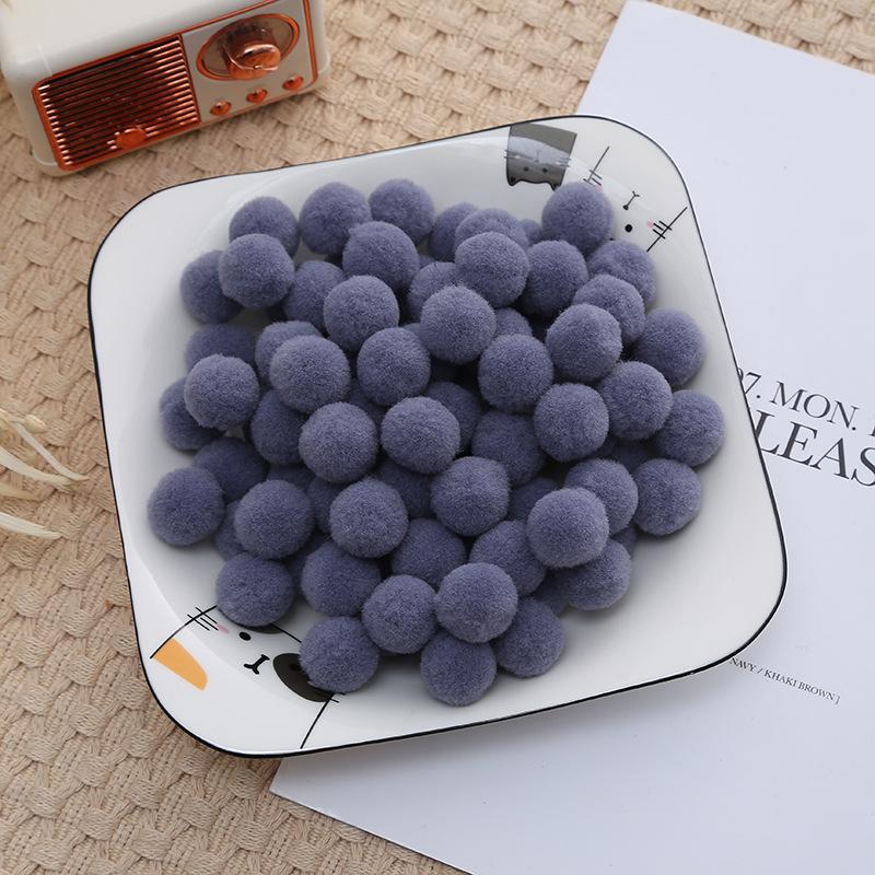 2.5cm High Elastic Plush Balls - Handmade DIY Toys & Decorative Accessories