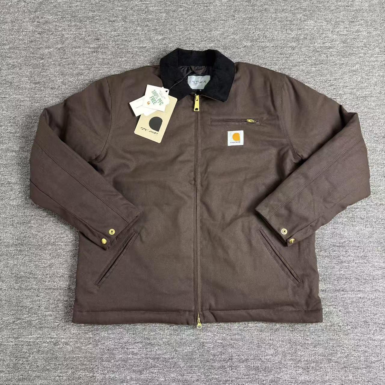 Giacca Detroit Vintage in Tela Pesante Lavata con Revers Spesso XL