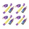 Professional Ratchet Recovery Straps Trailer Tie Down Alloy Wheel Straps Set Yellow