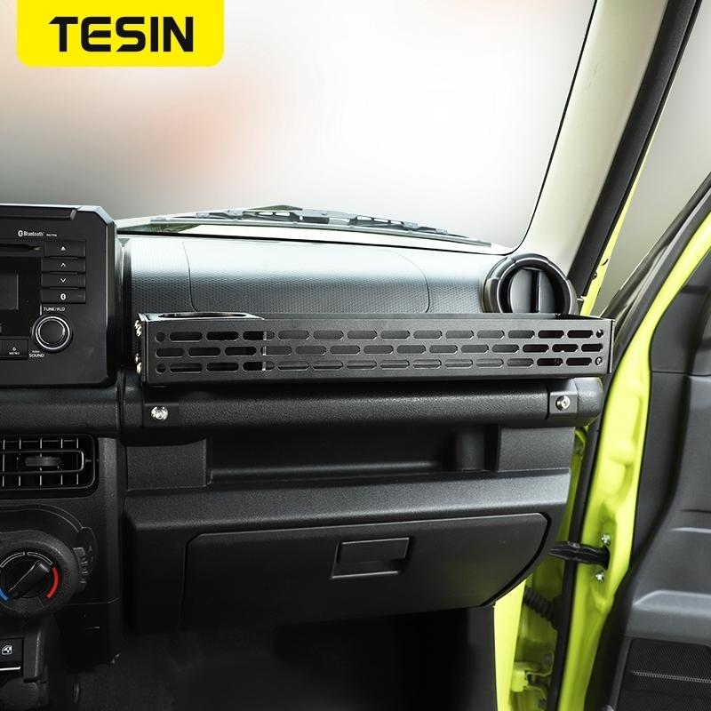 Caja de Almacenamiento de Expansión con Soporte para Teléfono Organizador para Manillar de Copiloto TESIN Para Suzuki Jimny 2019 2020 2021 2022 2023 Accesorios
