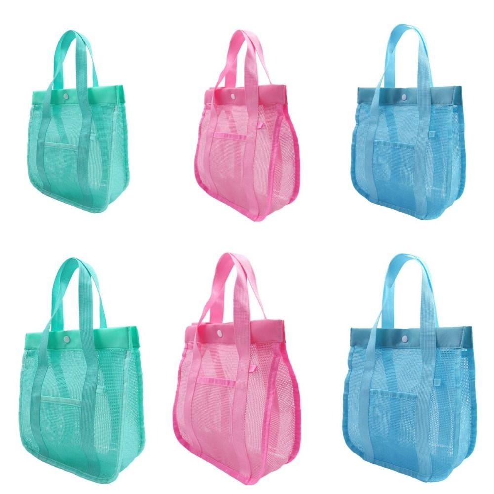 Breathable Toiletry Storage Bag Visible Swimming Washbag Bath Bag Mesh Handbag  Outdoor