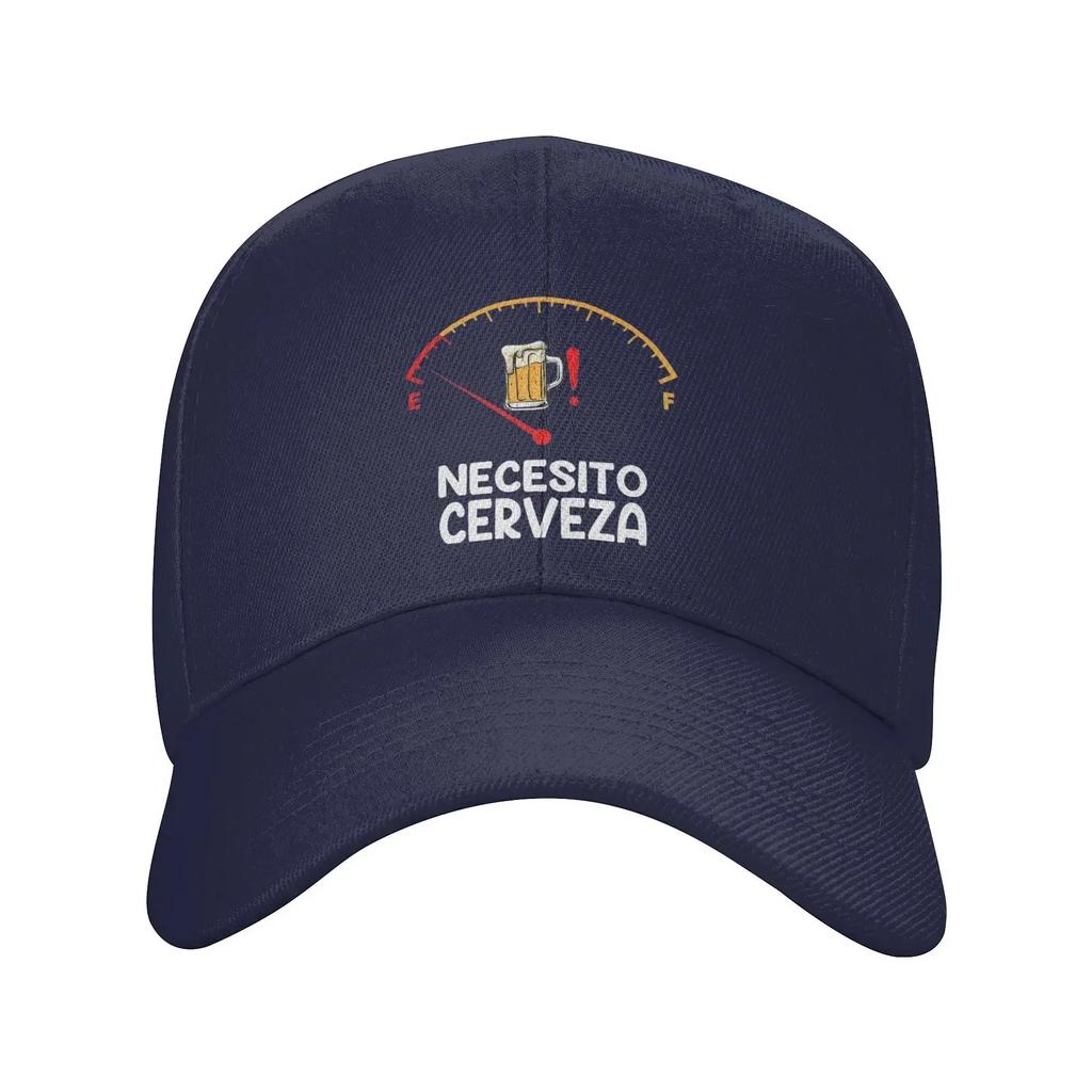 Men Women Necesito Cerveza Outfit Baseball Caps Funny Spanish Trucker Hat Unique Travel Headwear Adjustable