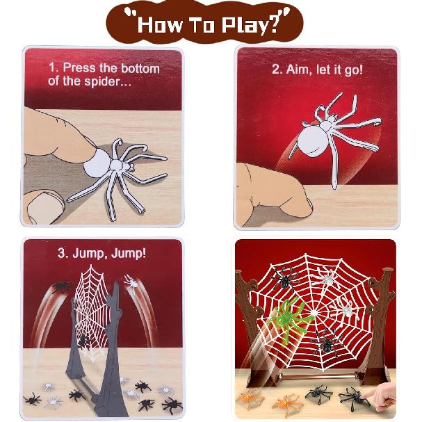 Ybgocot Family Games,Spider Board Games Ages 4-8,Kids Game for Boys and Girls