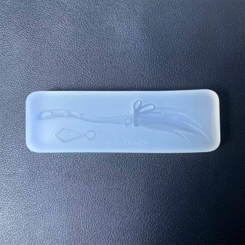 Witch Broom Silicone Mold for Halloween Crafts Resin Soap Candle Making Food Grade Texture Easy To Use Art Supplies