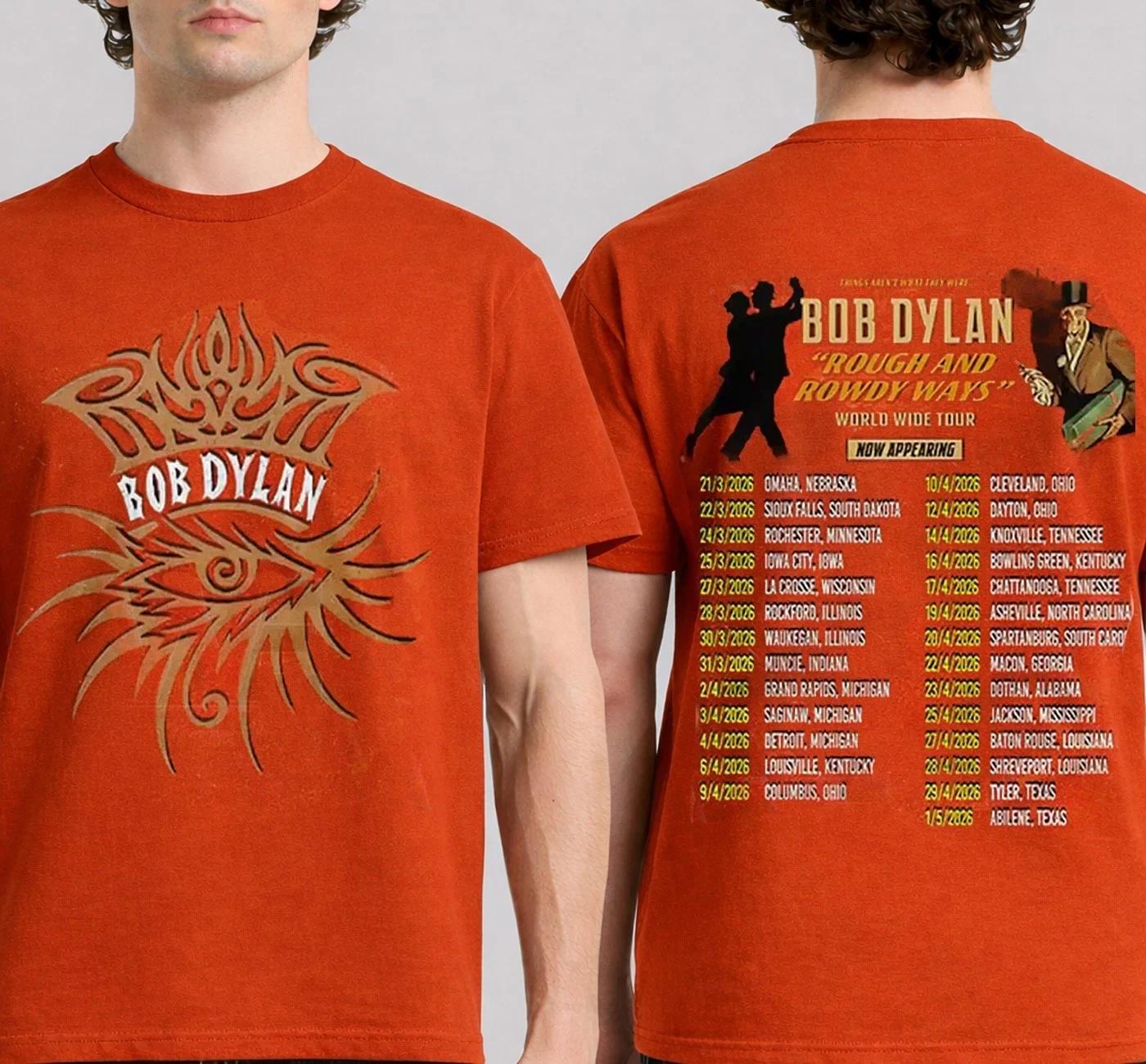 Bob Dylan Rough And Rowdy Ways Tour 2026 T-Shirt 2XL