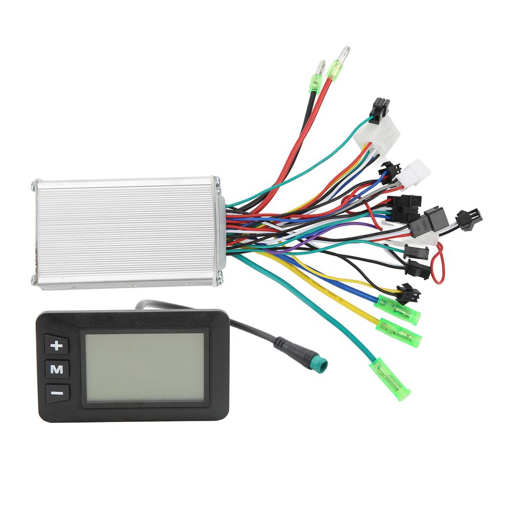 36V 48V 350W Electric Bike Brushless Motor Controller LCD Panel Kit Bike Motor Controller Conversion Set for Cyling