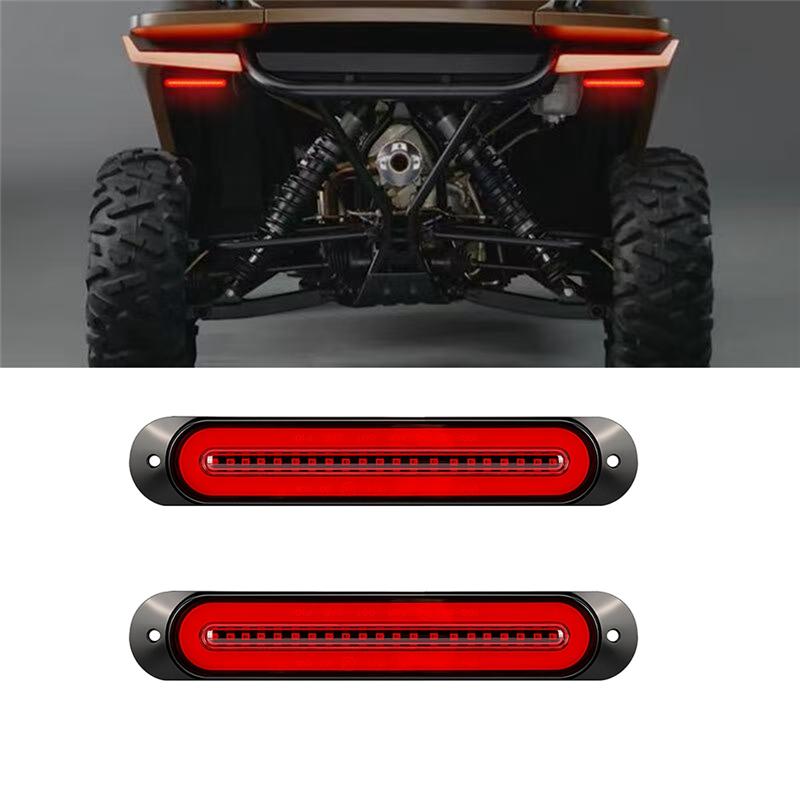 Car 12V 24V Tail Light 68 LED Turn Signal Brake Lamp For Trailer Truck RV SUV UTV- 2Pcs Marker Lights Included