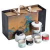 Hand-painted Yuanshan Guochao Kung Fu Tea Set, a Complete Set of Gifts, High-end Business Gifts, a Pot of Four Cups for the Leader Teacher's Father