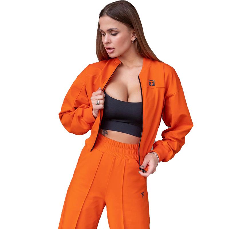 

Жіночий бомбер на блискавці A4 TotalFit (06399623) XS іволги помаранчевий колір