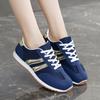 Fashion New Woman Trend Casual Sneakers Comfortable Lace Up Flats Tennis Shoe Breathable Walking Jogging Shoe Zapatillas De Mujer