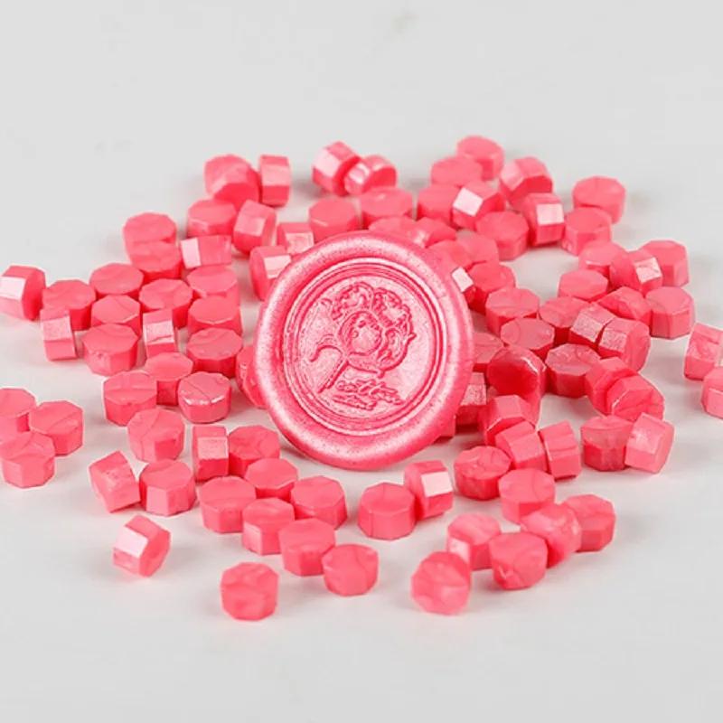 100Pcs Wax Seal Beads Material Retro Wax Seal Stamp Scrapbook Material Craft Decoration Wedding Birthday Stamp Wax Lacquer Seals