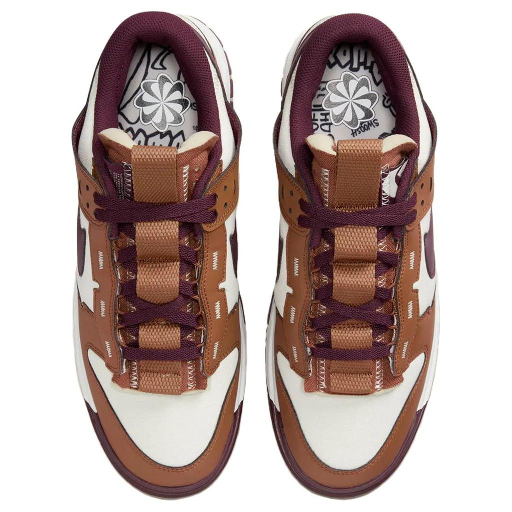Nike Dunk Low Jumbo Light British Tan Burgundy Crush Unisex Tenisky Hnedé FQ8248-200