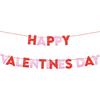 KatchOn, Glitter Happy Valentines Day Banner - 10 Feet, No DIY | Red and Pink Valentines Banner for Valentines Decorations | Valentines Day Garland