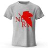 Japanese Anime Neon Genesis Evangelion Pure Cotton ShortSleeve Peripheral   Unisex Street Casual Loose Plus Size TShirt Top