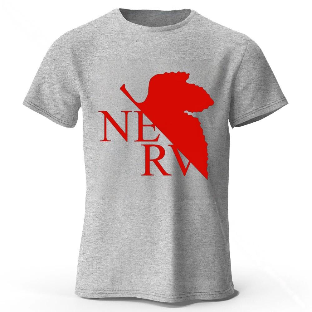 Japanese Anime Neon Genesis Evangelion Pure Cotton ShortSleeve Peripheral   Unisex Street Casual Loose Plus Size TShirt Top