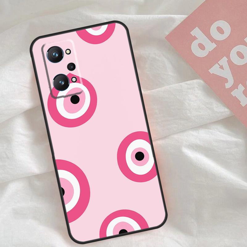 Big Eyes Cartoon Pattern Case For Realme C65 C67 C71 C63 C61 C55 C51 C53 C35 C75 11 12 13 14 15 Pro Plus GT6 GT7 Pro
