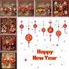 Happy New 2022 Year Cny Window Sticker Removable Wall Glass Home Store Decor