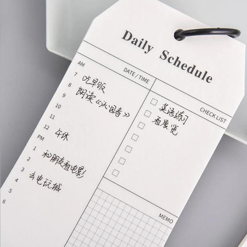 Creative Student Stationery Ring Schedule Book Loose-leaf Notepad Multi-functional Portable Memo LS