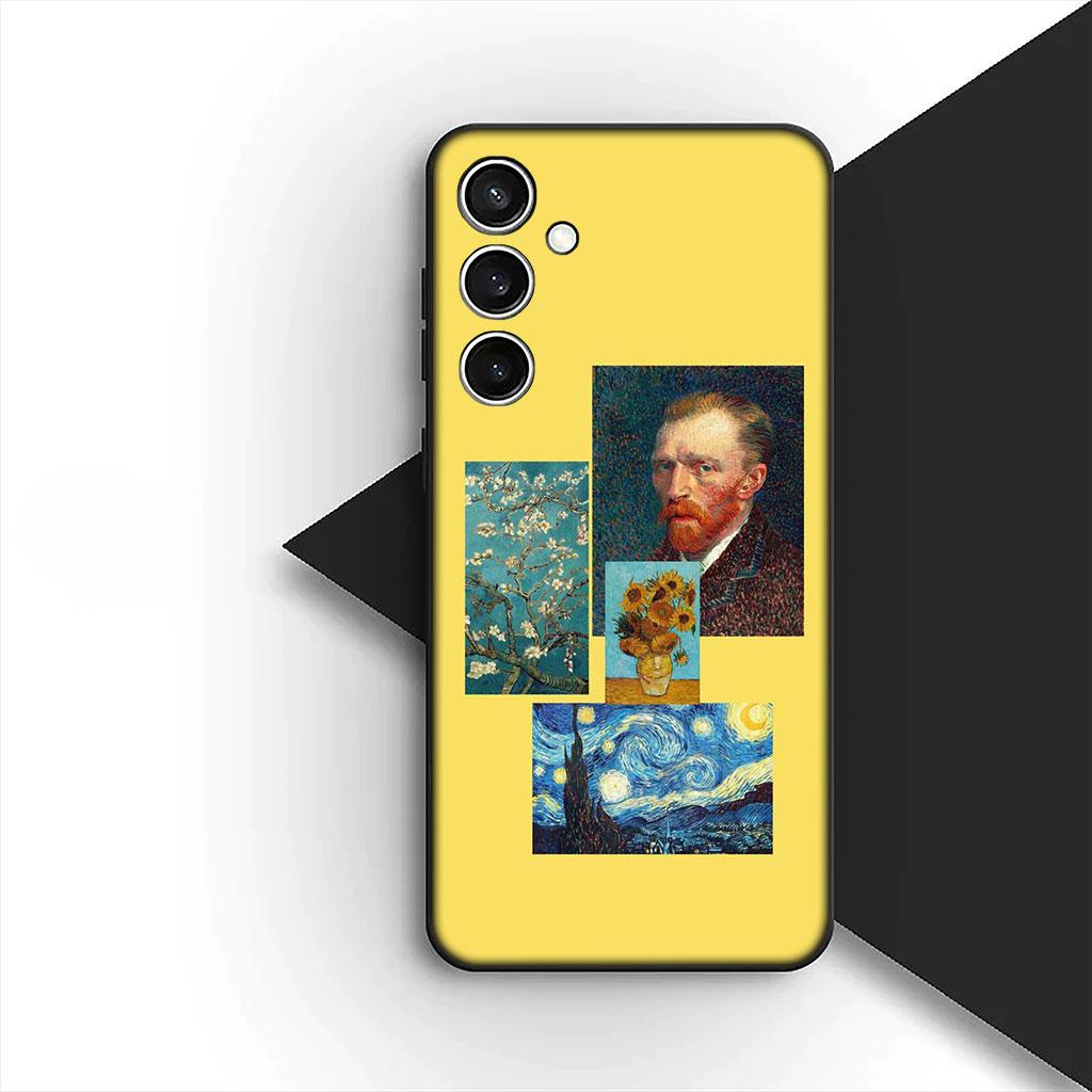 Sunflower Starry Night Van Gogh Phone Cover Case for Motorola Moto Edge 70 60 Fusion NEO Pro G Stylus G56 G96 G04 G05 20 Casing