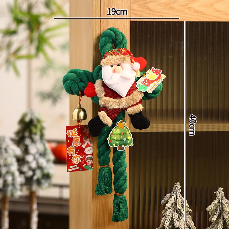 Hand Woven Christmas Tree Ornament Finished Crochet Christmas Tree Christmas Gift for Women Girls Desk Accessories