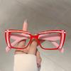 Vintage Cat Eye Glasses Women  New Fashion Multicolor Rim Eyewear Trendy Stylish Design Non-prescription Eyeglasses