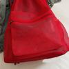 Sweet Korean Style Drawstring Backpack Hollow Portable Nylon Backpack Shoulder Bag Solid Color Mesh Beach Bag Outdoor