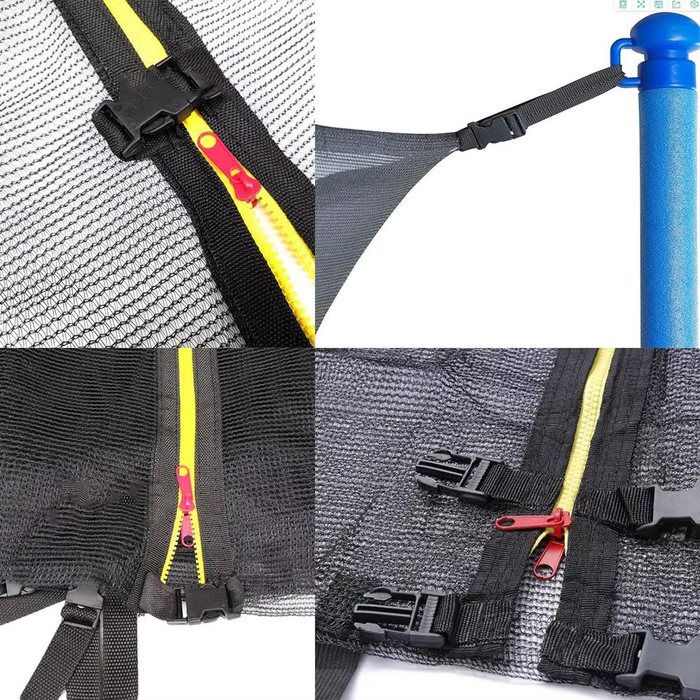 Fit 6/8/10Feet 6/8 Poles Trampoline Protective Net Nylon Trampoline for Kids Children Jumping Pad Safety Net Protection Guard