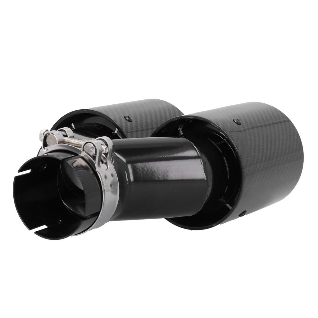 Car 2‑1 Rear Exhaust Tip Y Pipe Dual 93mm Outlet Single 63mm Inlet Modification Universal