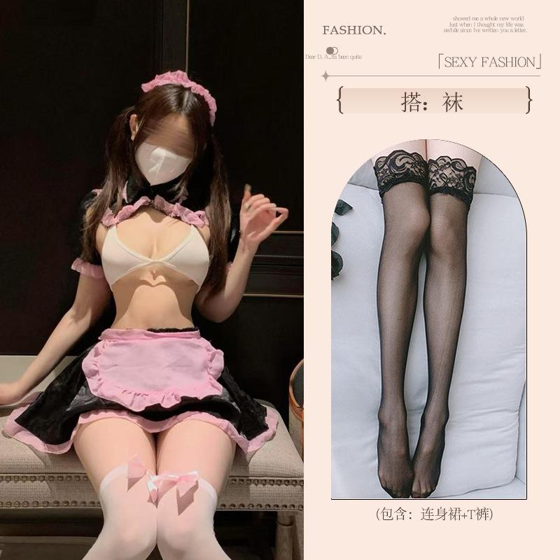 Sex underwear free fun female abstinence maid outfit sexy pajamas qqny uniform pajamas fun