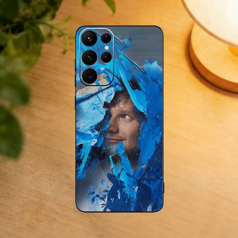 

Singer Ed S-Sheeran Phone Case For Samsung S25,24,23,22,30,21,10,9,Ultra,Plus,Lite Soft Black Case Samsung S25