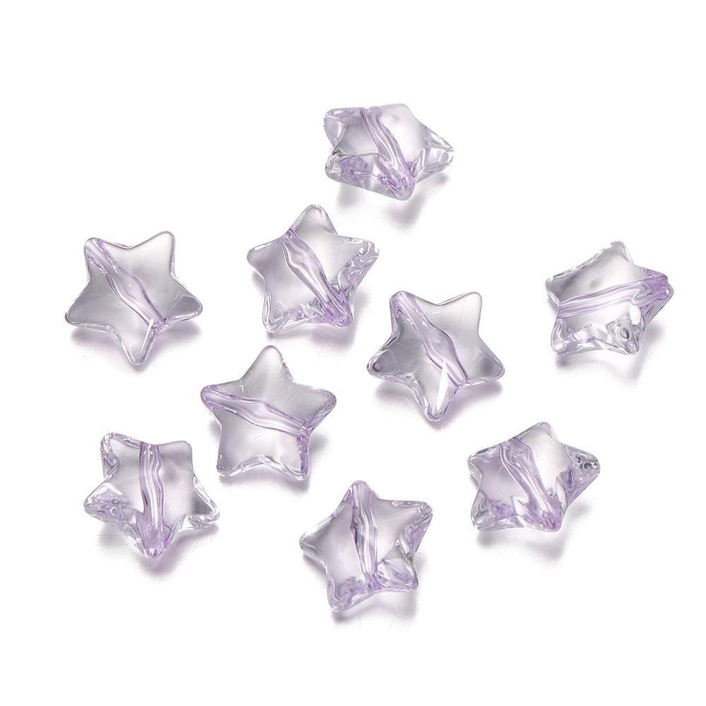 

20/50pcs Star Acrylic Dyed Core Beads Loose Spacer Beads for DIY Handmade Bracelet Necklace Jewelry Making Accessories 20pcs