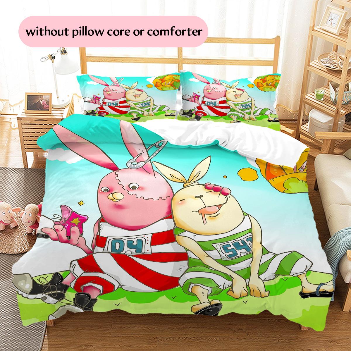 

Usavich Pattern Bedding Quilt Set Home Decoration Gift (1 * duvet cover + 2 * pillowcase without core) 135x200cm