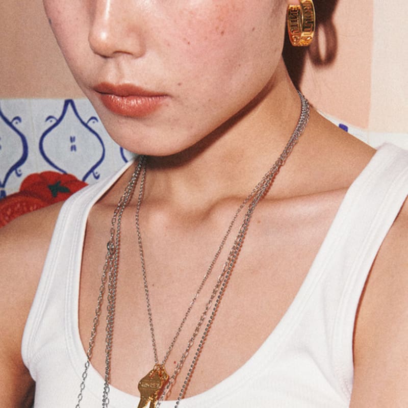 August Harmony Unroutine Key Necklace / 2color