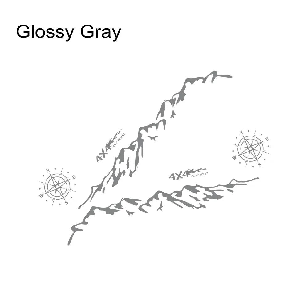 Pickup Side Stickers Graphics 4X4 Mountain Vinyl Decals For Ford F-150 Toyota Hilux Dodge RAM 1500 Isuzu Dmax GMC Sierra Canyon