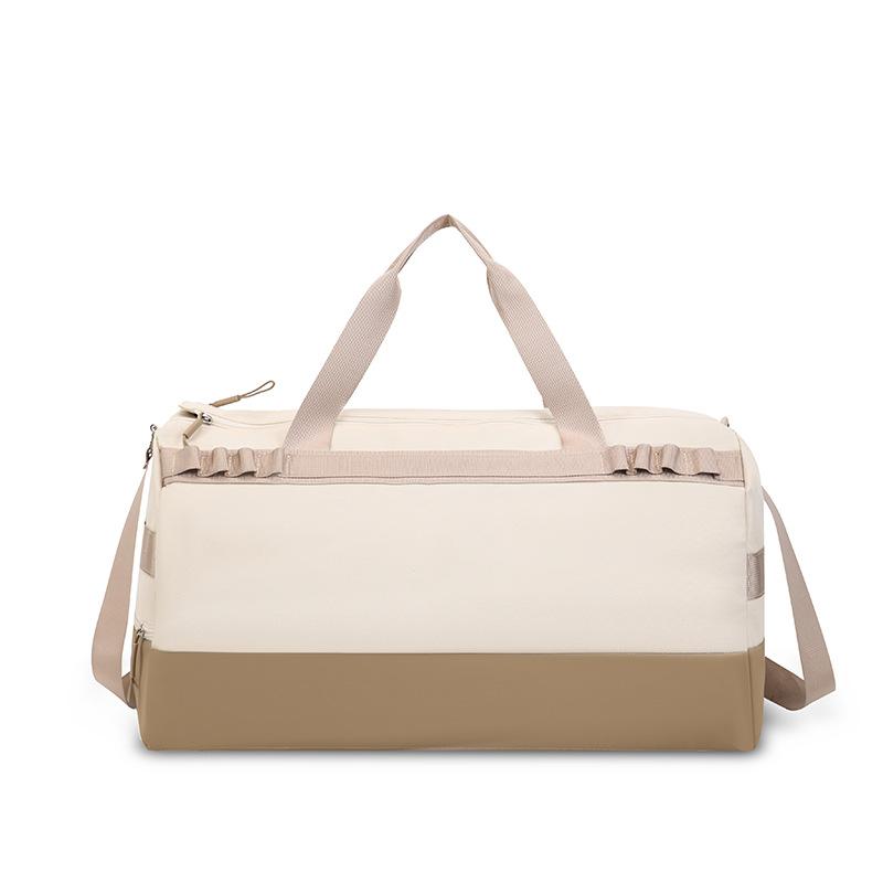 

Two-tone simple handbag for travel, large-capacity casual sports and fitness bag, lightweight crossbody yoga bag for men and women 50*25*28 хаки