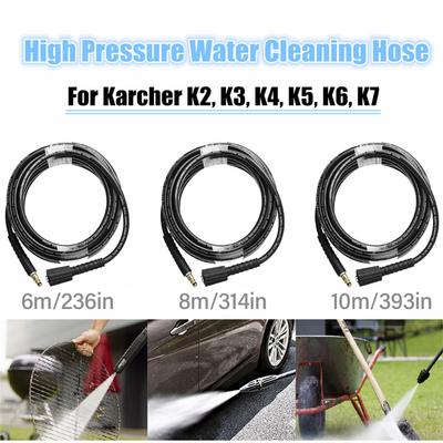 Manguera de alta presión para limpieza de vehículos, herramienta de jardinería, máquina de limpieza de vehículos, manguera especial de 6 m, 8 m y 10 m, compatible con Karcher K2, K3, K4 y K5.