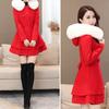 Autumn Winter Women's Woolen Coat Korean Slim Fit Lapel Wool Collar Overcoat Outerwear Wholesale