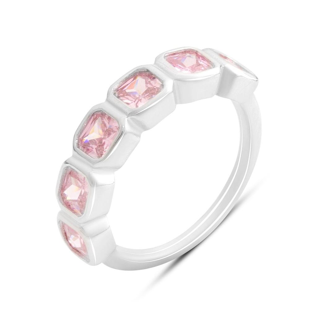 Серебряное кольцо с фианитами, вес изделия 3,48 гр (60002297)