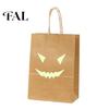 Halloween Event Supplies Candy Bags with Luminous Pumpkin Ghost Prints, Thickened Bulk for Parties Paper Gift Bags, Trick or Treat Party Favors Favor