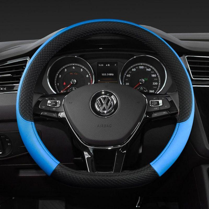 Kožený potah volantu do auta Pro Volkswagen Suiteng Langyi Maiteng Tiguan L Golf 7 Weiling Polo Santana Čtyři roční období