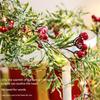 Christmas String Lights with Red Berry Xmas Cedar Garland Fairy String Lights for Indoor Outdoor Xmas Decorations