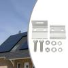 Roof Clamps PV Solar Module Horizontal Mounted Metal Standing Clamp Portable Racking System Sliver Aluminum Alloy