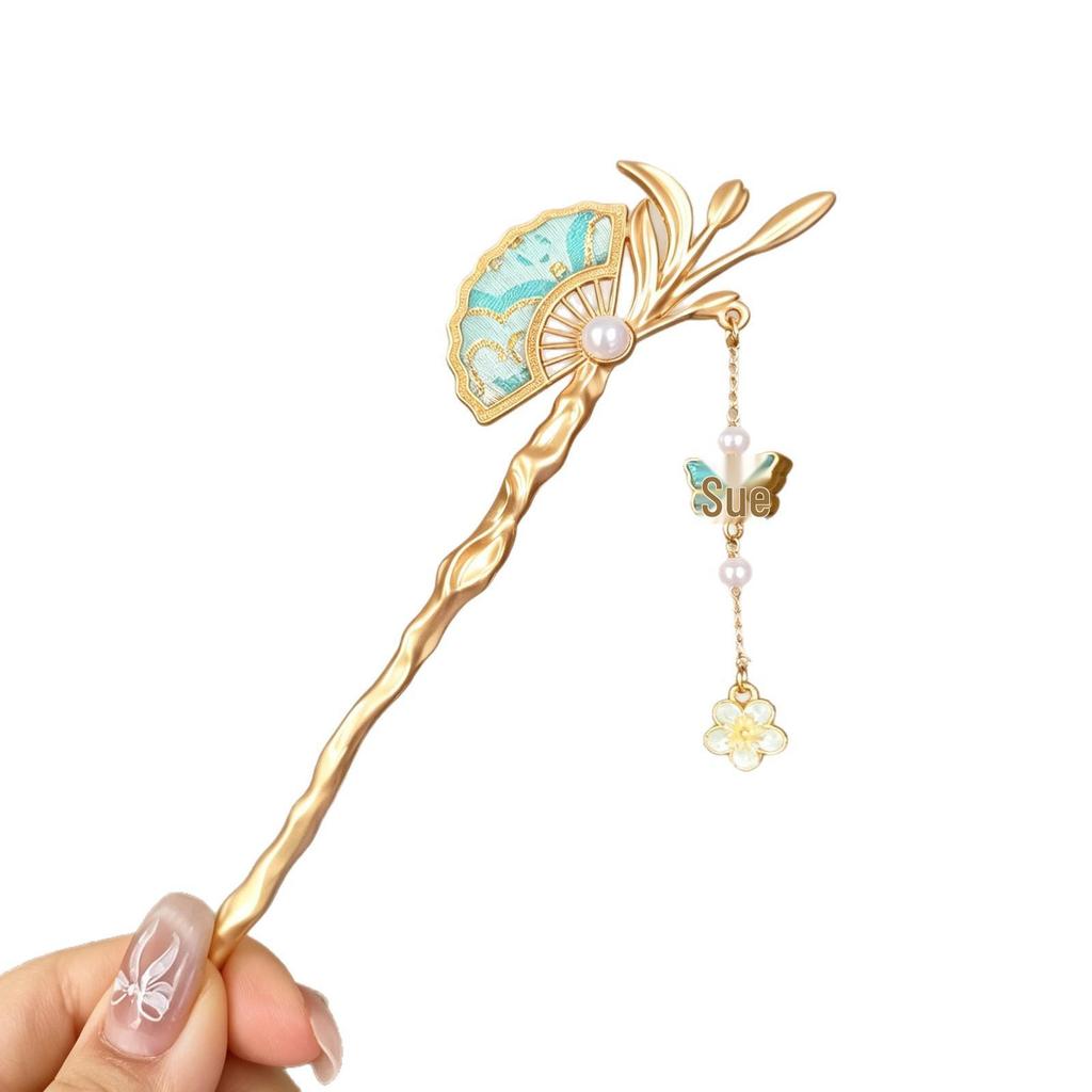 Handmade Song Brocade Hairpins: New Chinese Retro Hanfu Accessories