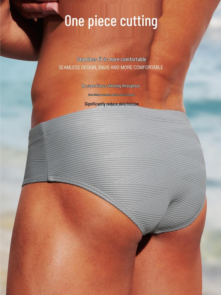 Desmiit 2026 Men's Sexy Low-Waist High-Stretch Triangle Swim Briefs S3632