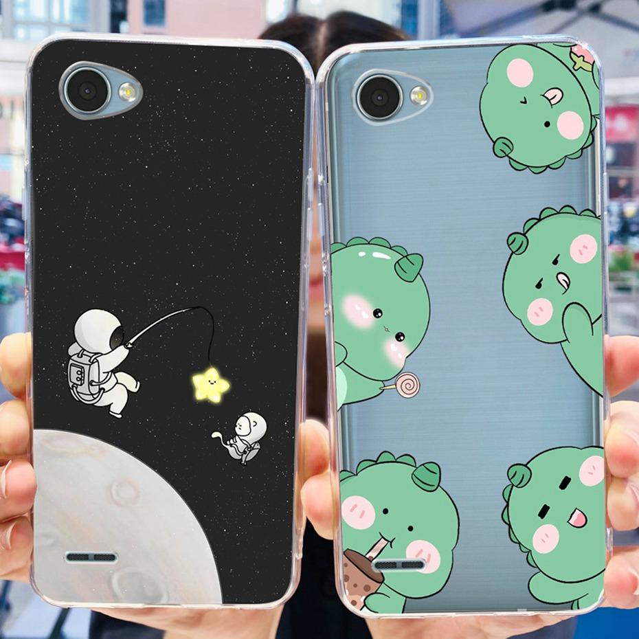 For LG Q6 Q6a Q6+ M700 X600K X600L X600S Cute Flower Cat Painted Phone Case For LG Q6 Plus Q 6 Alpha Soft Silicone TPU Cases