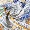 POBING Silk Scarf Women Large Shawls Secret Garden Print Stoles Square Bandana Luxury Kerchief Hijab Scarf Female Foulards 130CM